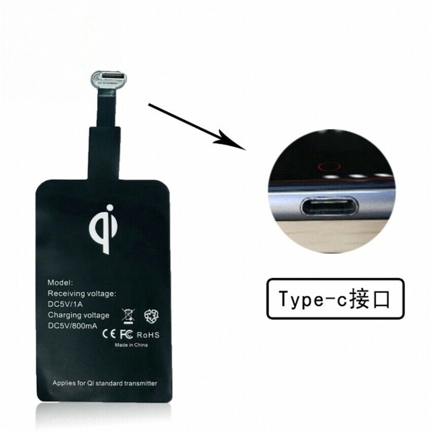 Bộ sạc không dây QI Micro USB Type-C Android chuyên dụng