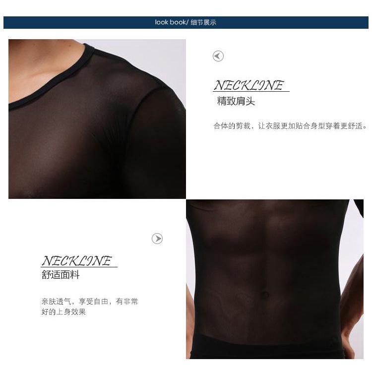 Áo lưới nam tay ngắn xuyên thấu sexy màu đen trắng Cao Cấp, Áo gym nam body áo lưới nam đi biển đẹp ngắn tay có bigsize