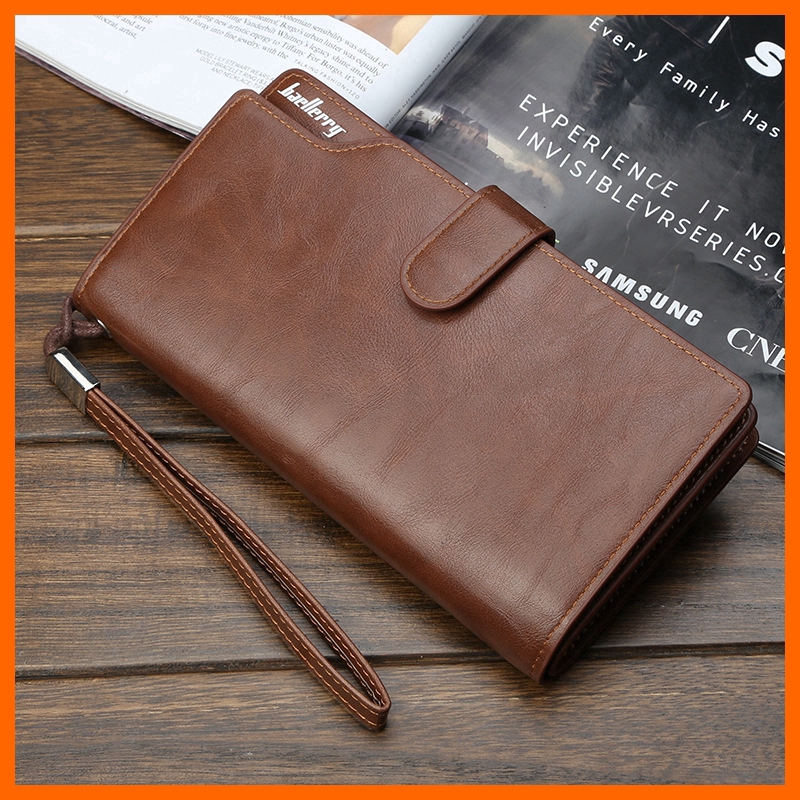 Ví Da Dài Baellerry Đa Năng Phong Cách Cổ Điển Thời Trang Cho Nam