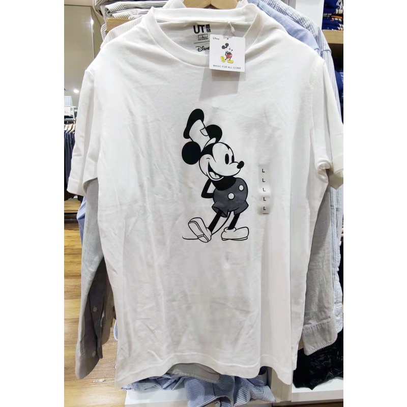 DISNEY Áo Thun Ngắn Tay In Hình Chuột mickey Xinh Xắn