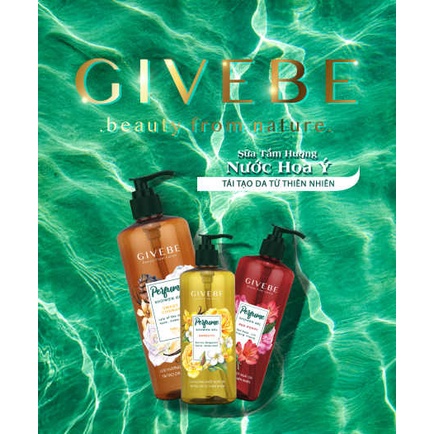 Sữa Tắm Tái Tạo Da GIVEBE Dung Tích 700ml – 3 Mùi Hương