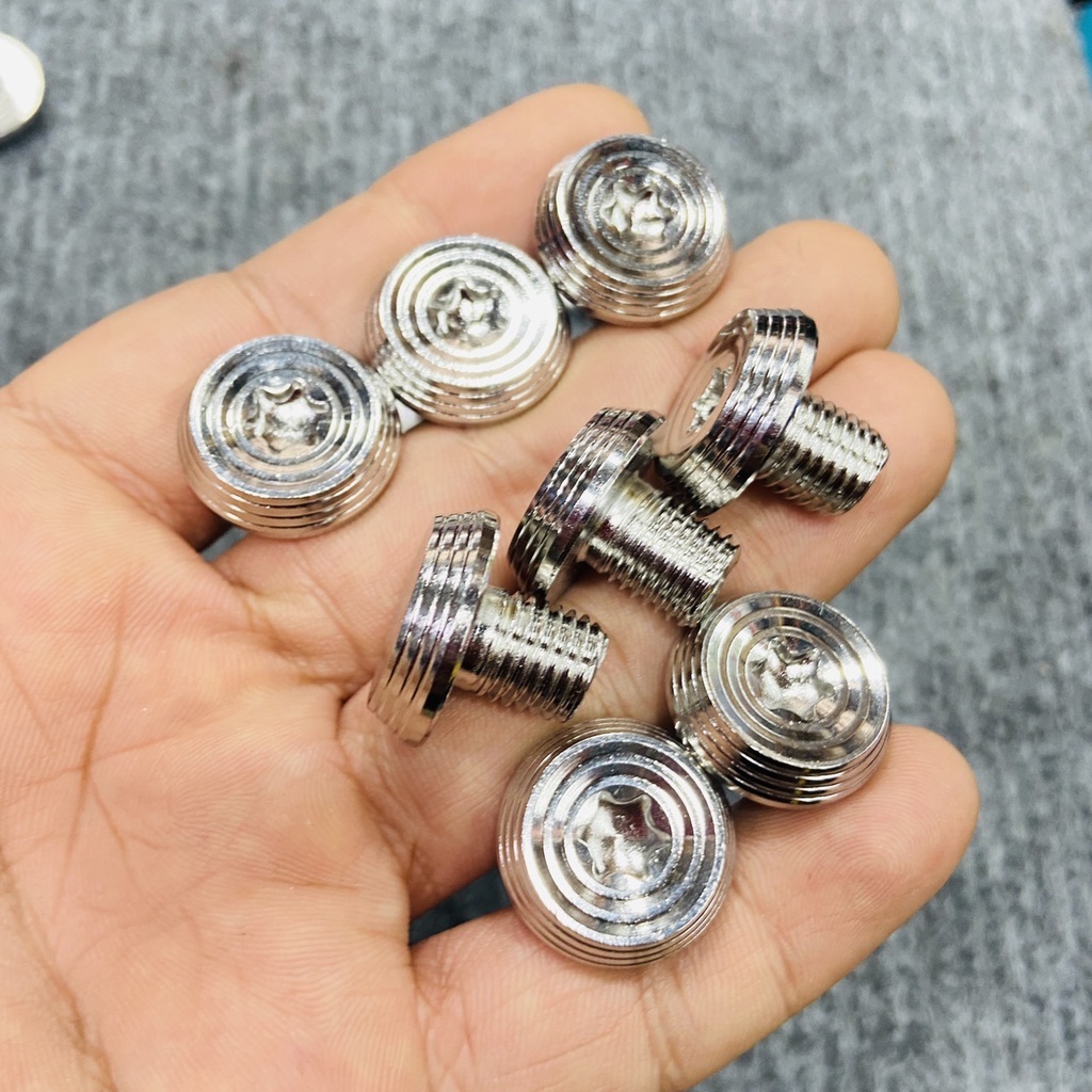 ỐC CHÂN KÍNH ĐẦU DÙ INOX 304 MẪU SALAYA THÁI TRANG TRÍ CHO NHIỀU DÒNG XE CAO CẤP SIÊU ĐẸP