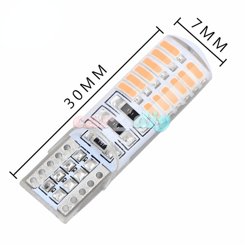 1 Bóng Đèn LED T10 w5w 24SMD Cho Nội Thất Xe Hơi
