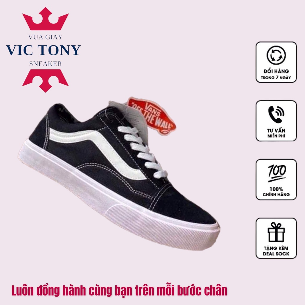 GIÀY 𝐕𝐀𝐍𝐒 VAULT OLD SKOOL MÀU ĐEN ⚡Full box bill⚡ Giày thể thao nam nữ 2021 | BigBuy360 - bigbuy360.vn