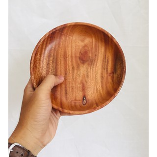 DĨA TRÒN GỖ XÀ CỪ THANH TÚ 20CM