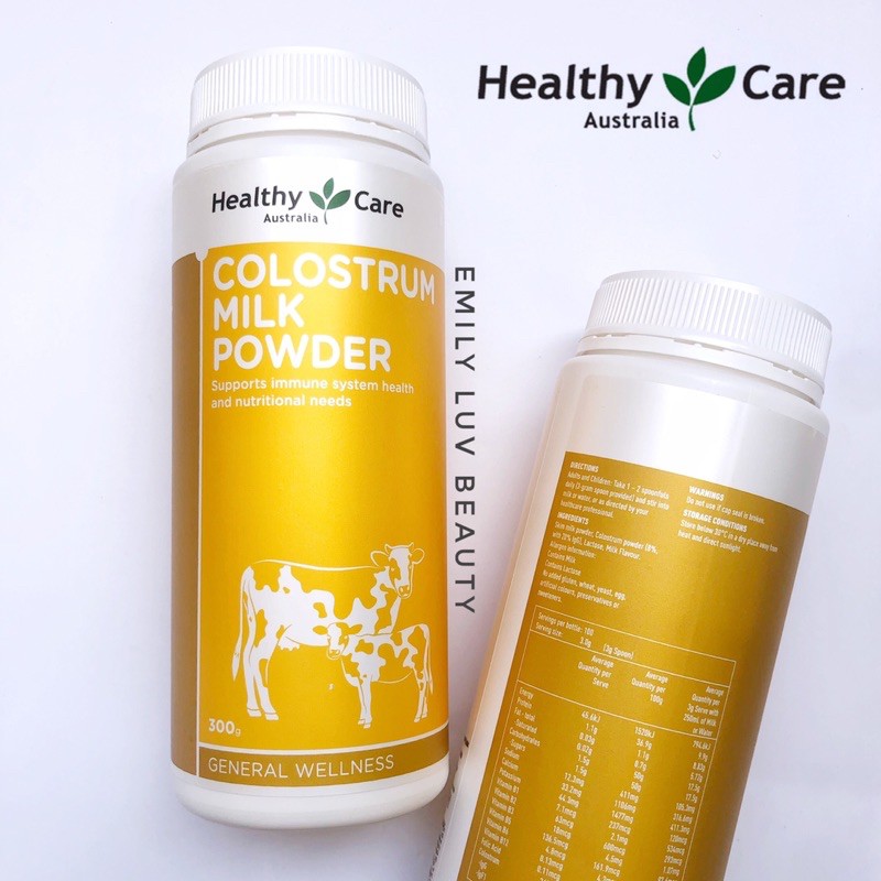 Sưa bò non Healthy Care Colostrum 300g Úc