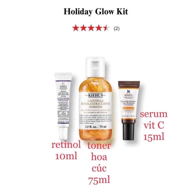 [Authentic] Set dưỡng da mini gift Kiehls