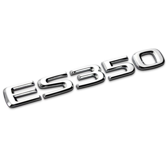 Sản Phẩm Decal tem chữ ES350 inox dán đuôi xe ô tô Lexus: Mã G100405 ..