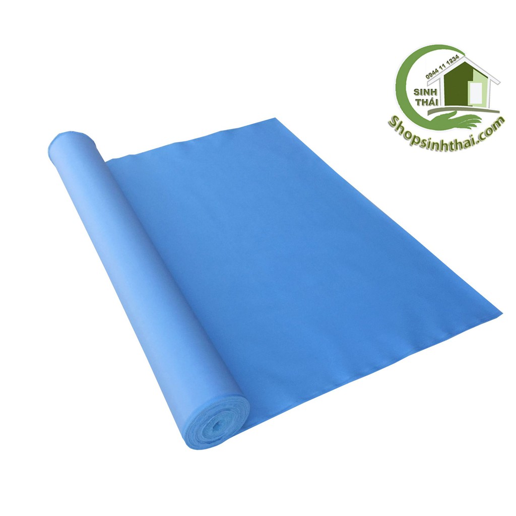 Vải bố PVC màu xanh dương - vải may balo túi xách