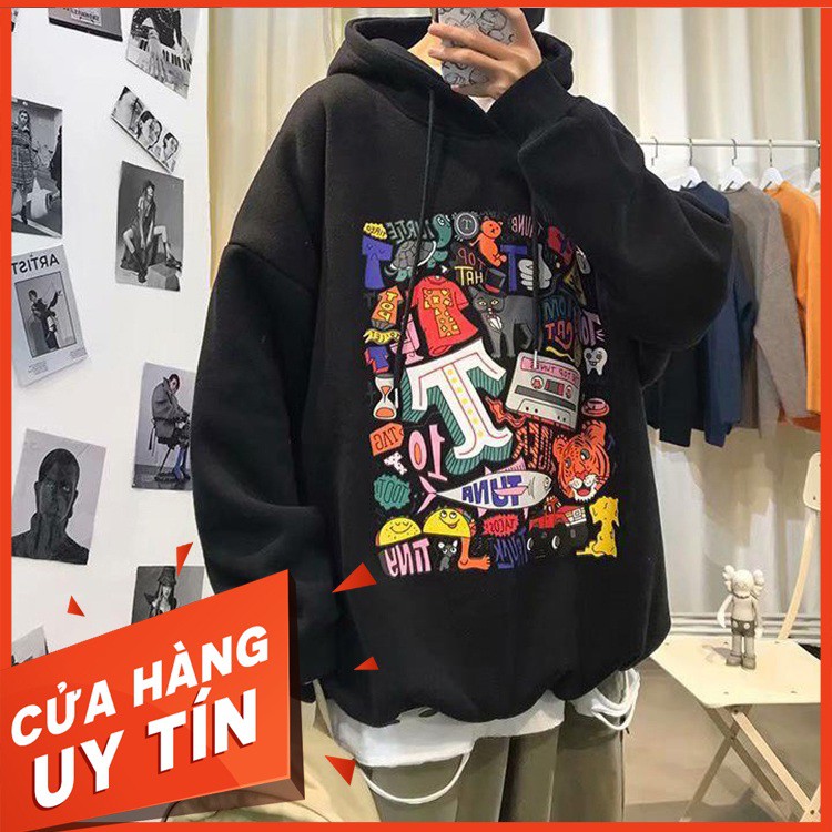 [VIDEO THẬT] Áo Hoodie Nhiều Thú Nỉ Ngoại Q.u.ả.n.g C.h.â.u ( unisex nam nữ đều mặc được)
