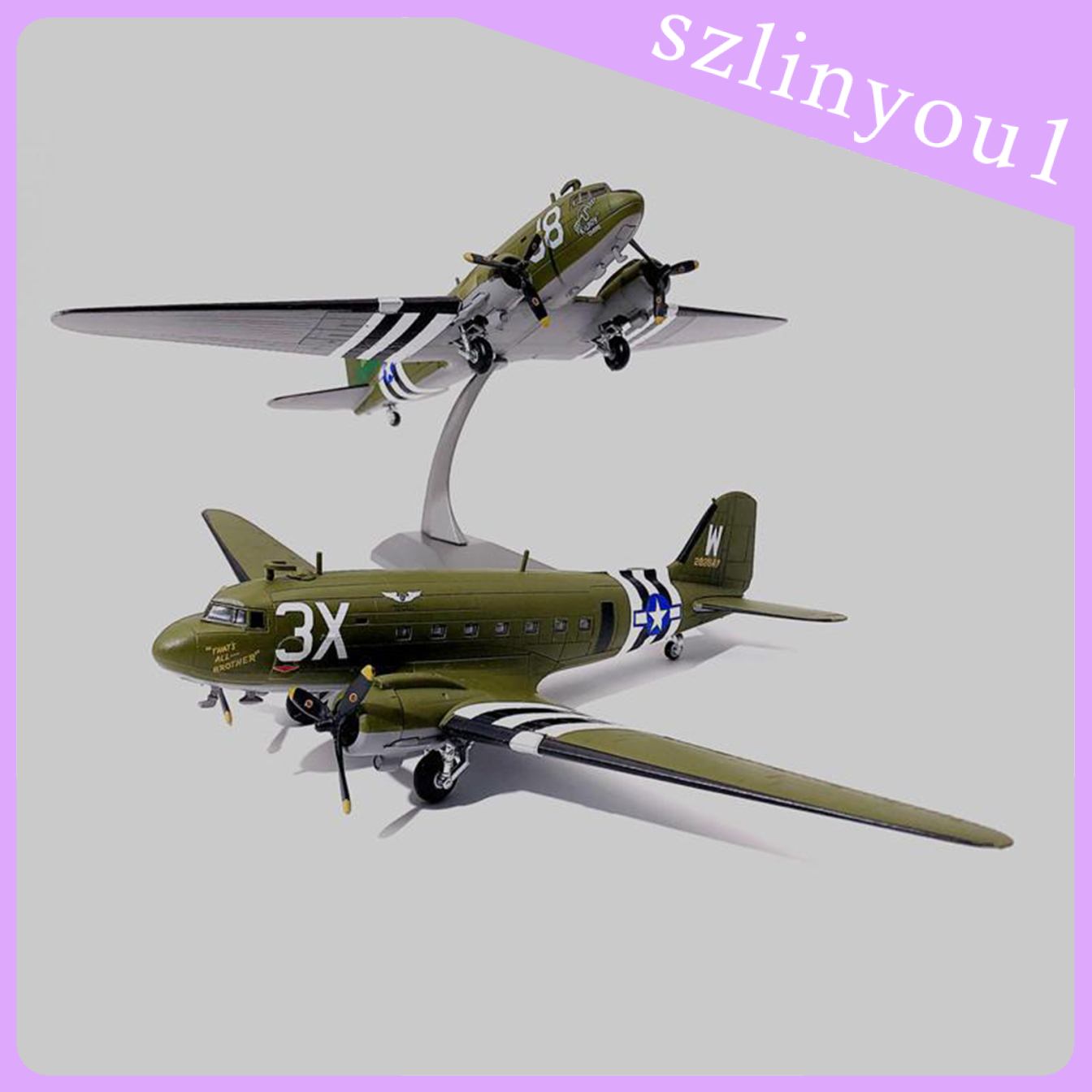 Mô Hình Máy Bay 75th Wwii C47 Tỉ Lệ 1 / 100