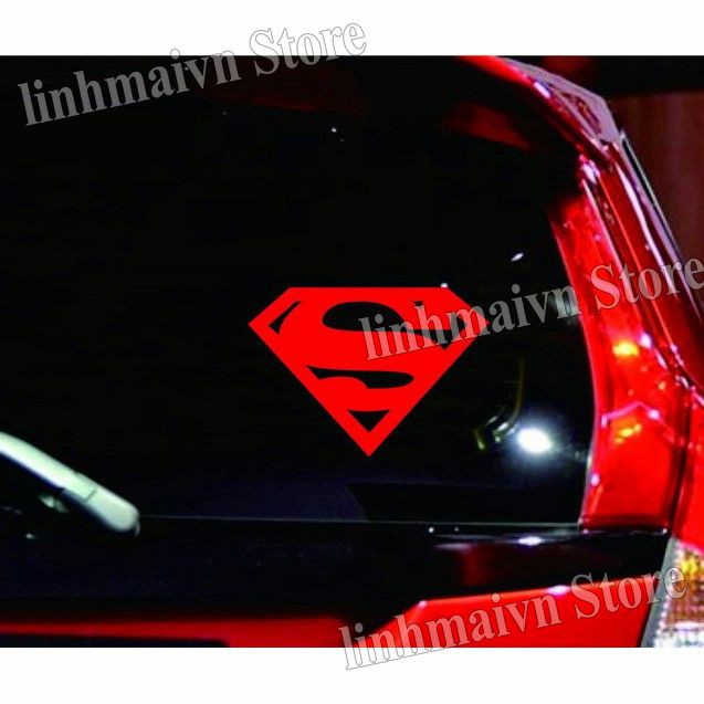 phụ kiện ô tô - Tem Decal Chữ S Biểu Tượng Super Man Siêu Nhân Dán Xe ô Tô Ms-318phụ kiện xế hộp