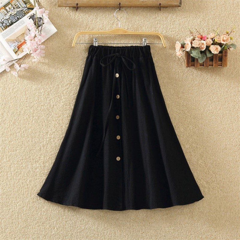 [Baywellfashion]FREESHIP ĐƠN 99K_ Chân váy lưng cao màu trơn chất liệu co giãn thời trang mùa hè cho phái nữ | BigBuy360 - bigbuy360.vn