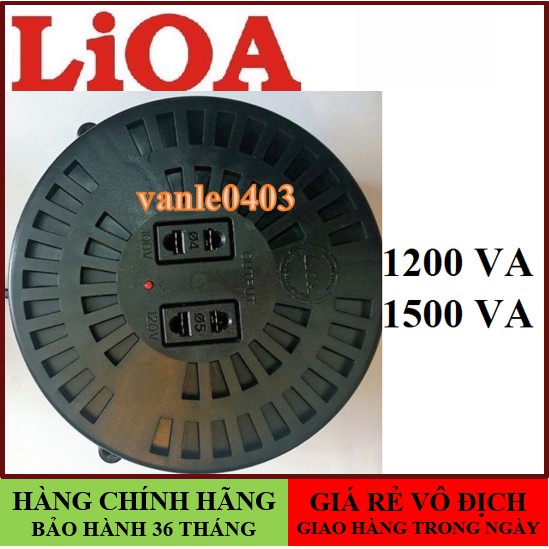 Biến áp lioa🚚FREESHIP🚚GIAO TRONG NGÀY🚚Biến áp lioa 1200va, 1500va đổi nguồn điện 220v sang 100v DN012, DN015