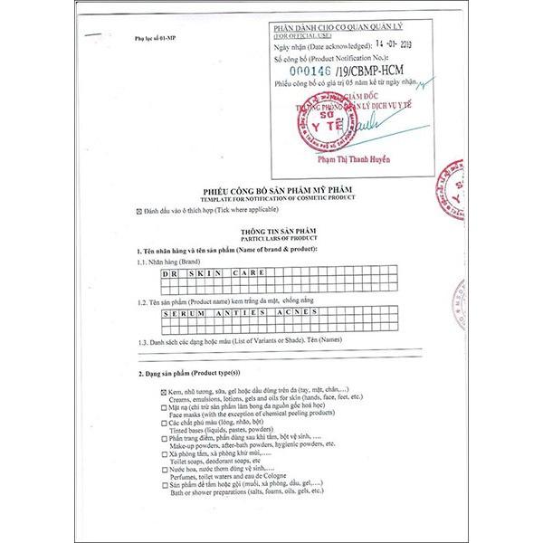 Kem Giảm Mụn Dr. SKINACNE | BigBuy360 - bigbuy360.vn