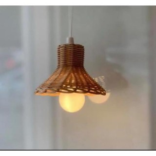 Đèn tre đèn mây tre đèn lồng tre đèn thả mây tre decor