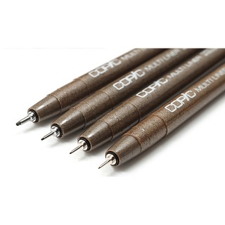 Bút line Copic Multiliner màu Sepia.