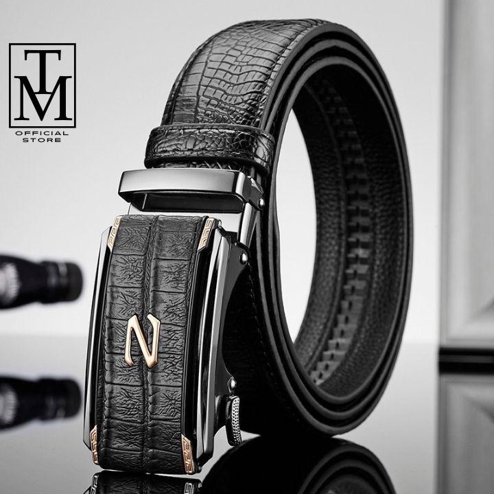 Thắt lưng nam - Dây nịt nam mặt Z, da vân cá sấu sang trọng lịch lãm TL44