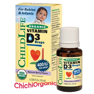 Vitamin d3 cho bé hữu cơ childlife 10ml