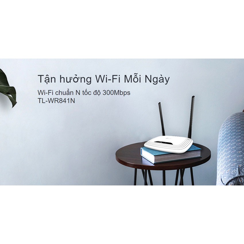 Bộ định tuyến mạng không dây TP-Link TL-WR841N chuẩn N Tốc Độ 300Mbps