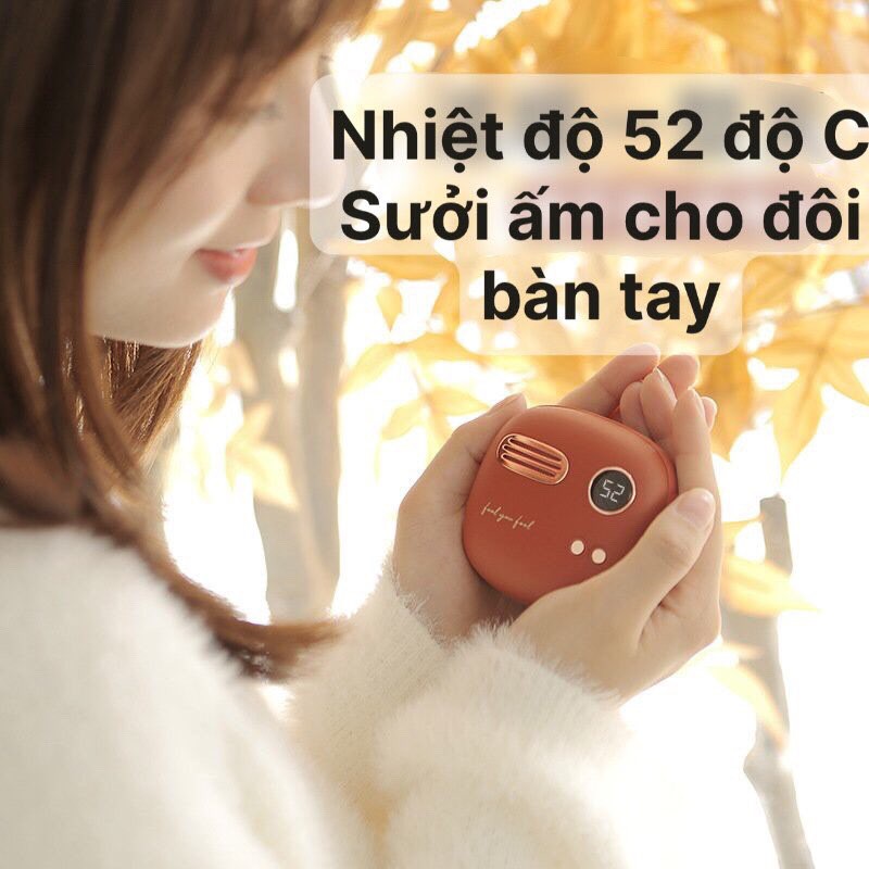 Máy sưởi ấm mini cầm tay Liberfeel made by Xiaomi kiêm sạc dự phòng ( Món quà noel ý nghĩa , hàng nhập khẩu chính hãng)