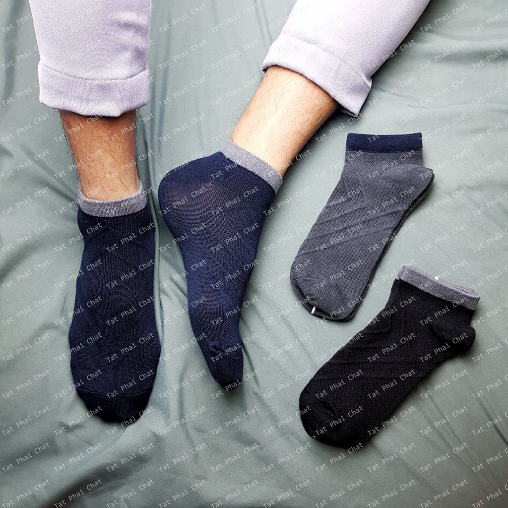 Tất ngắn cotton năng động – MSC 0043 - Combo 3 đôi