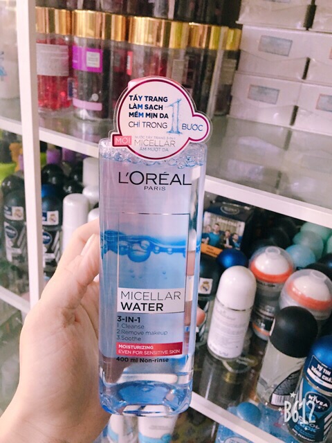 Nước tẩy trang Dưỡng Ẩm Loreal Micellar Water Mositurizing 400ml