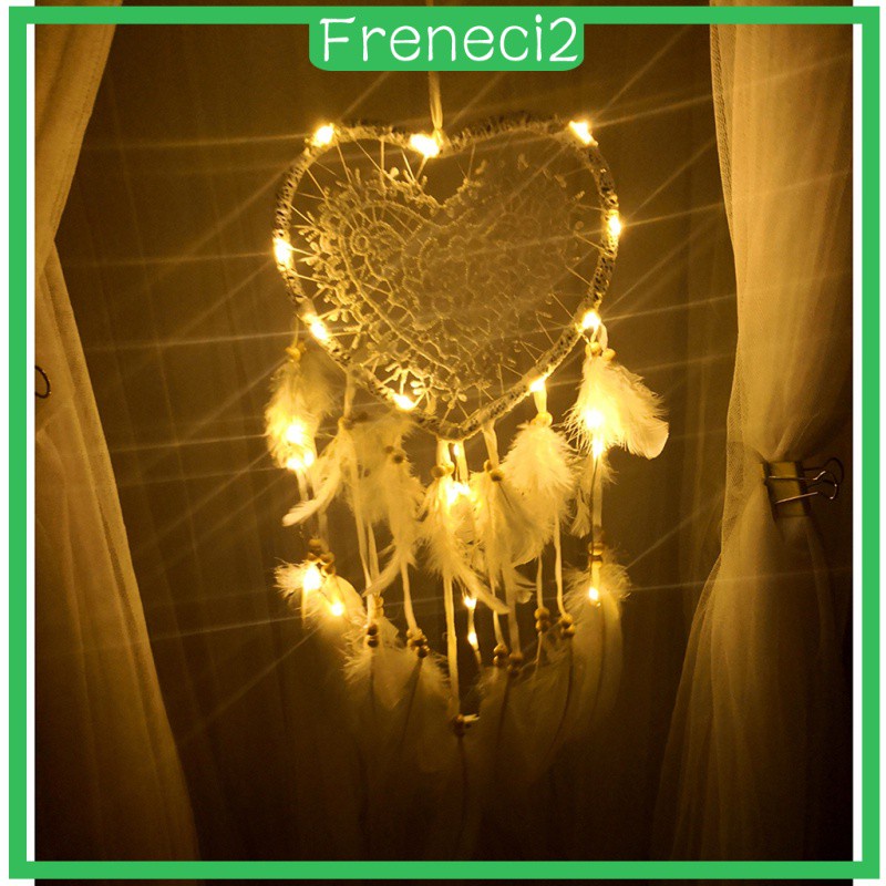 Dreamcatcher Có Đèn Led Thủ Công Phong Cách Ấn Độ Freneci2