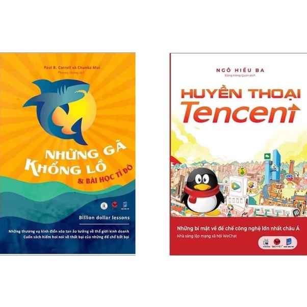 Sách - Combo Những gã khổng lồ và bài học tỉ đỏ + Huyền thoại Tencent - Bách Việt