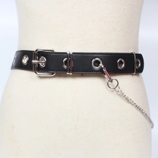 Thắt lưng da kèm chain