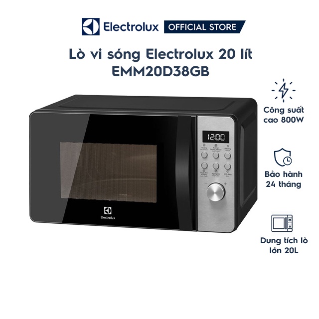 Lò vi sóng Electrolux 20 lít - EMM20D38GB