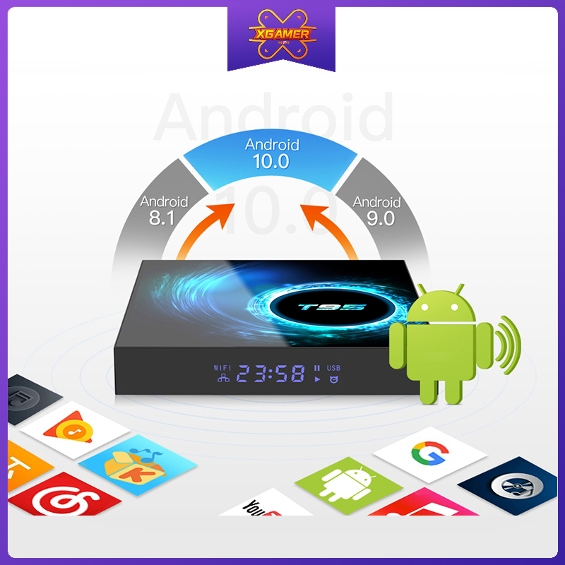 Đầu Thu Phát Tín Hiệu TV Box T95 Android 10 4G 64GB 32GB Allwinner H616 1080P H.265 4K TVBOX Android 10.0