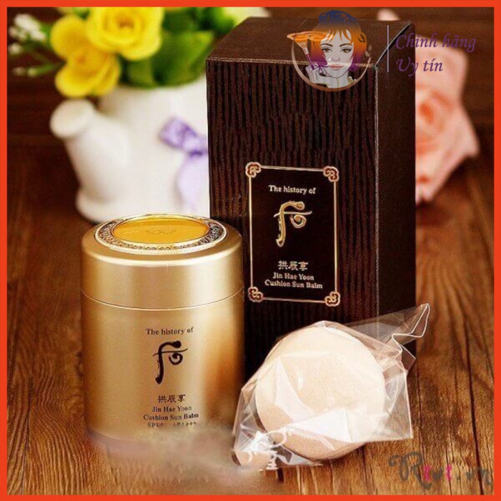 Phấn chống nắng Whoo vàng Jin Hae Yoon Cushion Sun Balm