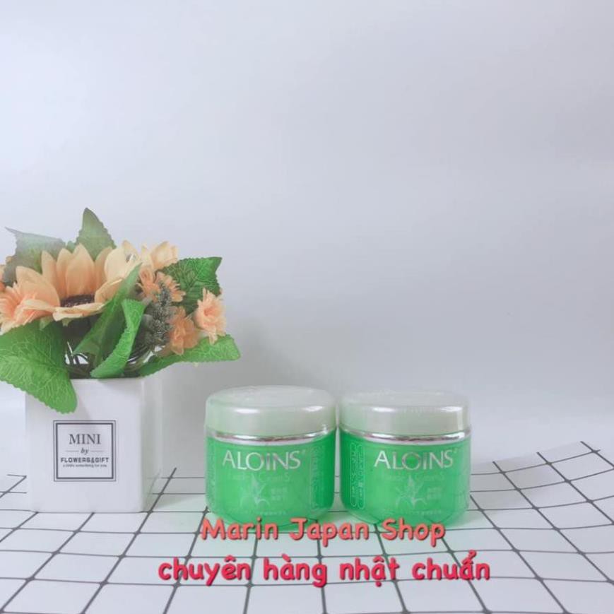 (MiNi 30gr) Kem dưỡng trắng da lô hội Aloe Aloins Cream 185g có thêm collagen