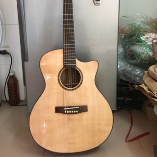 Guitar ACOUSTIC A125 gỗ Hồng đào kỹ. Ty chỉnh cong cần. TỔNG KHO ĐÀN HN