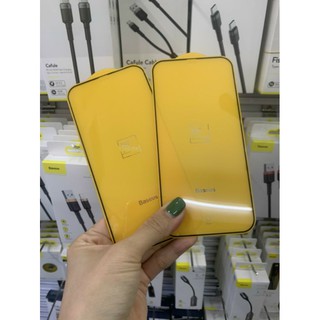 Combo 2 Kính cường lực Baseus cho iPhone 12/ 12 Pro/ 12 Pro Max Full màn hình 3D Chính Hãng