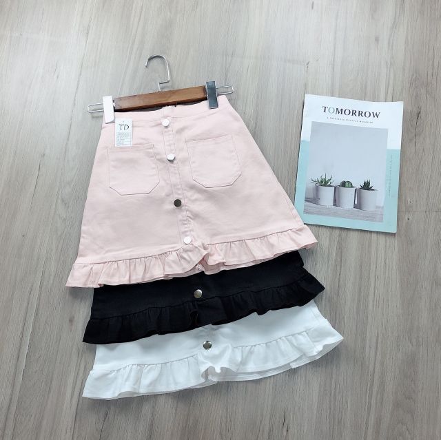Chân váy kaki đuôi cá nút dễ thương ( Kèm hình thật) | BigBuy360 - bigbuy360.vn