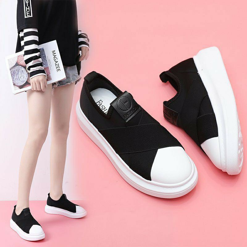 Giày Nữ Quai Chéo Sneaker Mới Kiểu Dáng Đơn Giản Dễ Dàng Phối Đồ