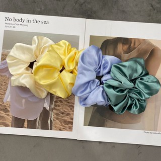 Dây Buộc Tóc Vải Scrunchies Phi Bóng (Satin Bóng) Loại Đẹp