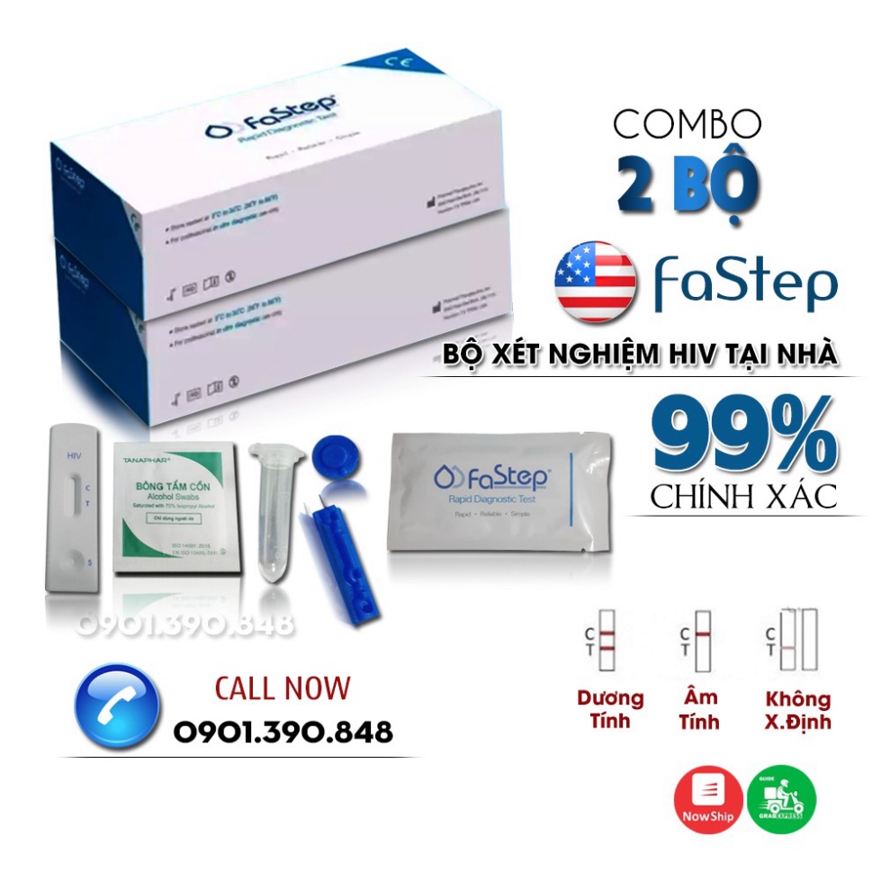Bộ Test HIV Tại Nhà – Dòng Que Thử HIV Fastep Có Độ Chính Xác Cao Nhất Hiện Nay! Hàng Mỹ Chính Hãng. .