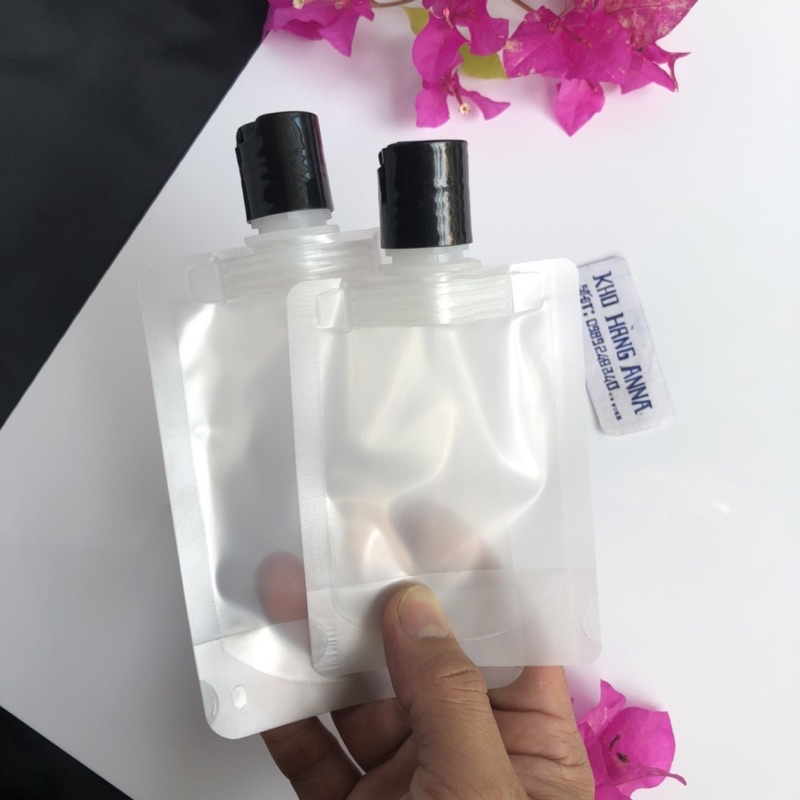 Túi nhựa Nắp nhôm vàng/ Bạc - Túi trong 30ml/ 50ml/ 100ml đựng Mĩ phẩm , chiết du lịch
