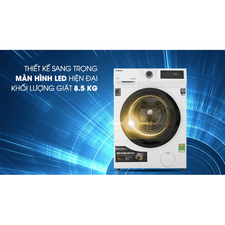Máy giặt Toshiba Inverter 8.5 Kg TW-BH95S2V WK chính hãng