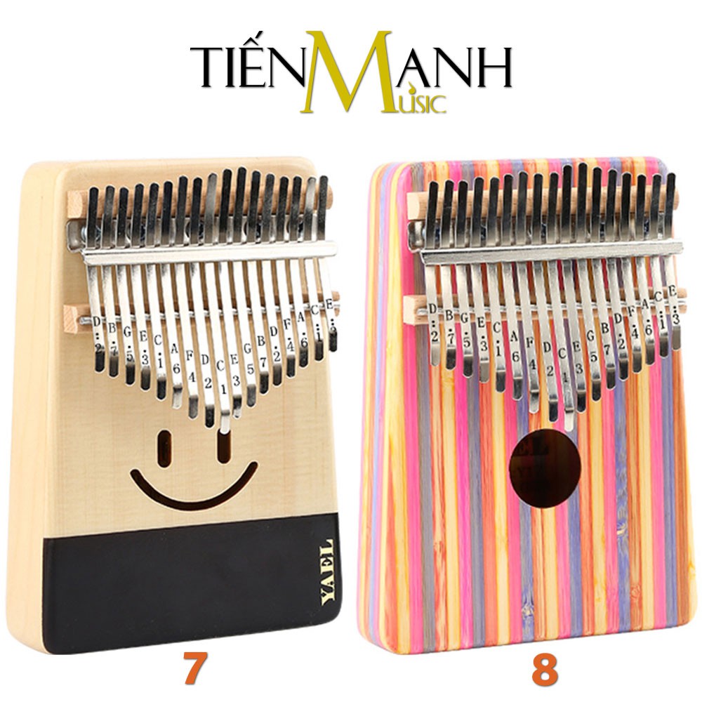 [Khắc Phím] Đàn Kalimba Yael 17 Phím Y17 Chính Hãng Tone C Giá Rẻ - Full Phụ kiện - Nhạc Cụ Tiến Mạnh Music