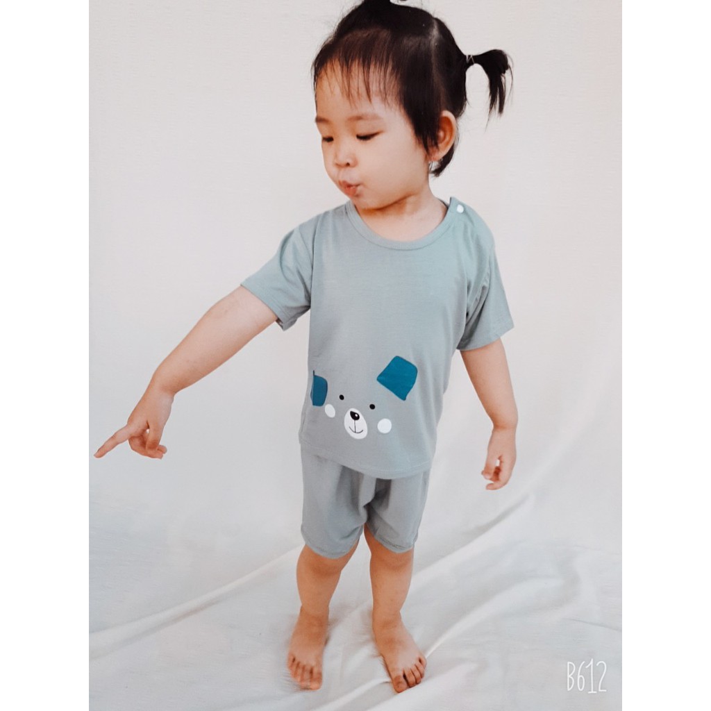 Quần áo bé trai, bé gái xuất Hàn vải cotton loại 1 hình thú ngộ nghĩnh (sơ sinh - 12kg)