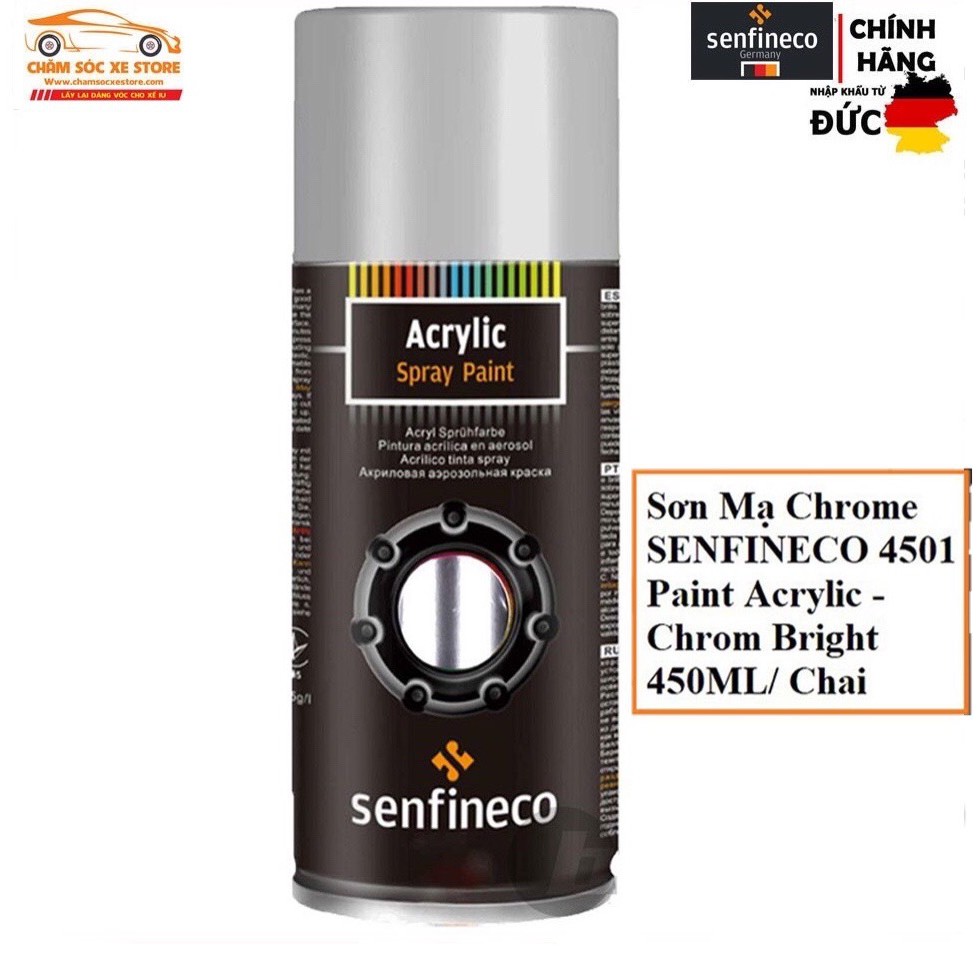 Senfineco 4501 Sơn Xịt Mạ Chrome Senfineco Acrylic Spray Paint 450ml
