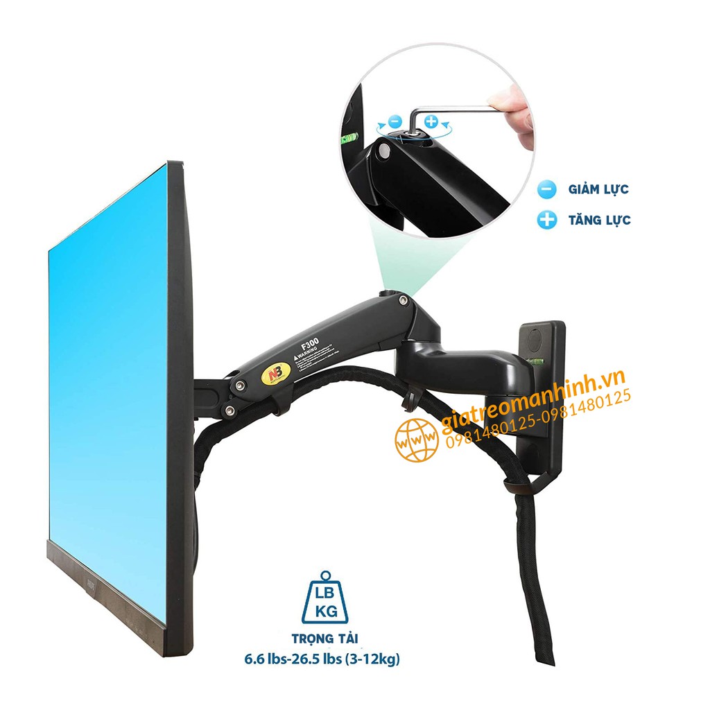 Giá Treo Màn Hình NB-F300 Tương Thích Màn 29 - 35 Inch / Lắp Đặt Treo Tường Tùy Chỉnh Đa Năng - Xoay Màn 360 Độ