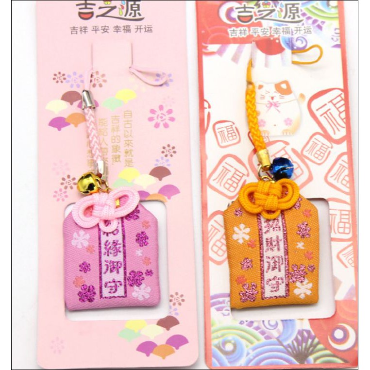 Túi phước treo trang trí omamori móc khóa may mắn nhật bản trang trí bàn học nhà cửa đẹp Túi Phước May Mắn Omamori