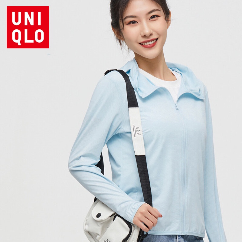 Uniqlo Áo Khoác cardigan Chống Tia Cực Tím Thiết Kế Mỏng Thoáng Khí Thời Trang Dành Cho Cặp Đôi