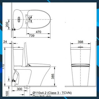 Bồn cầu 2 khối Inax AC-700VAN