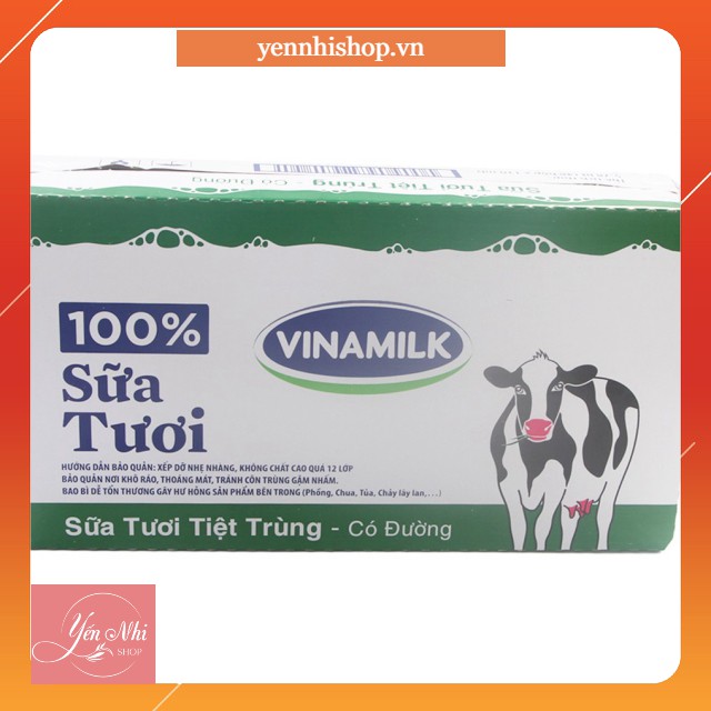 Sữa tươi Vinamilk 100% 110ml có đường Thùng 48 hộp